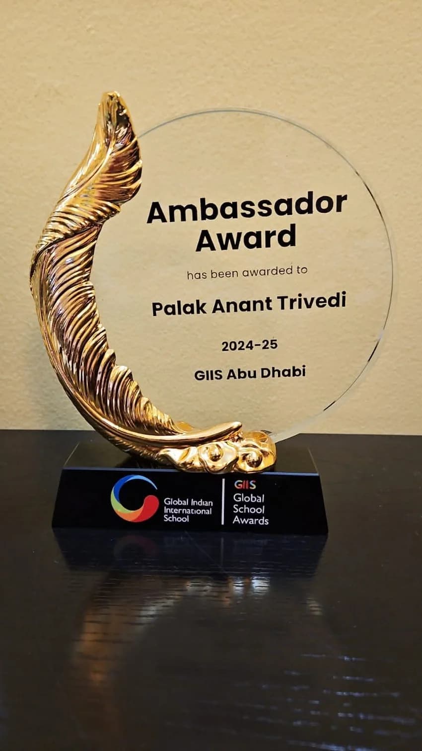 Ambassador Award 2024–25, GIIS Abu Dhabi
